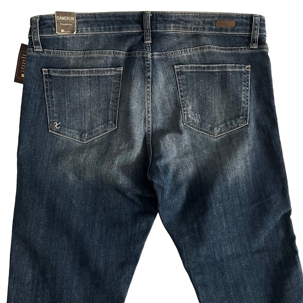 SIZE 14 NWT Kut From The Kloth Cameron Straight Leg Cuffed Jeans - Picture 11 of 12